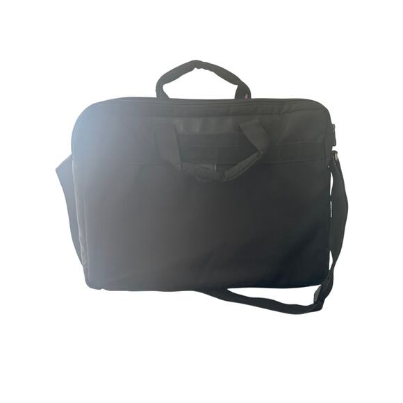 SwissGear Anthem Black Computer Slimcase  Travel Bag Fits up to 17" Laptops/Logo - Picture 4 of 5